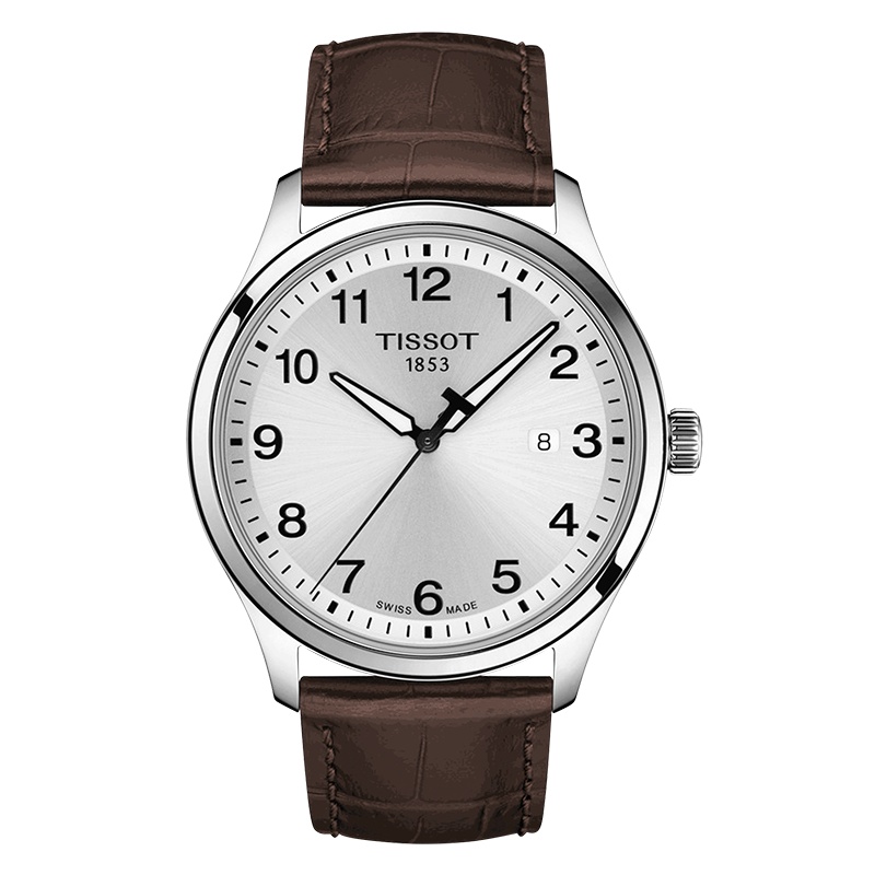 天梭(TISSOT)瑞士手表 都市气质休闲雅致简约百搭 速驰系列皮带男士石英手表T116.410.16.037.00