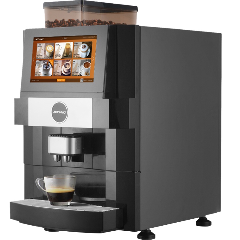 Jetinno/技诺 意式全自动研磨一体咖啡机 办公室家用商用咖啡机 豆粉两用 泵压式现磨咖啡售卖机 ES4C黑色