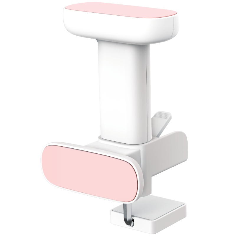 得力(deli)70541坐姿矫正器粉白色 小学生写字学习支架 防近视驼背矫正纠正器可升降 学生文具套装