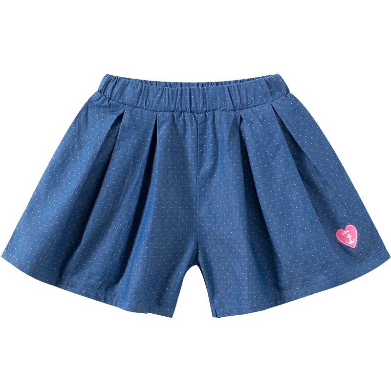 哈贝比婴儿短裤女宝宝大pp五分裤夏小童纯棉休闲女童裤子薄牛仔裤