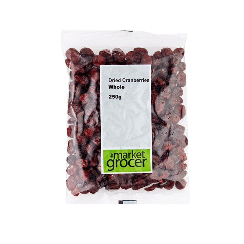 The market grocer 天然精制蔓越莓干250G/袋 进口蔓越莓干 果干 蜜饯 进口零食