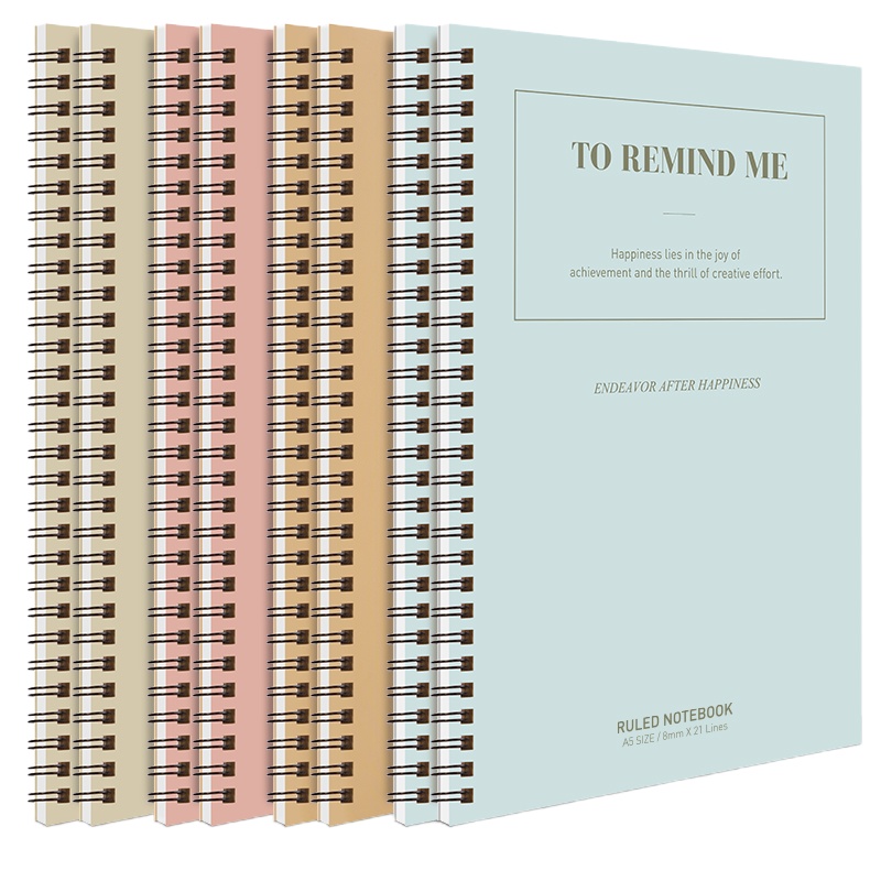 得力(deli) LA560-01螺旋本 A5/60页笔记本/记事本 8本