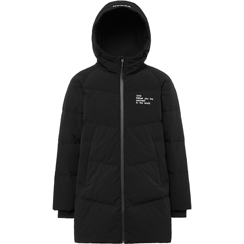 波司登中长款羽绒服男冬连帽2018新款防寒时尚潮外套