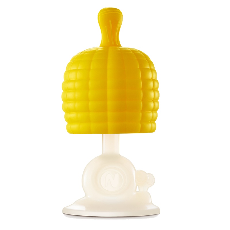 小熊（bear）安抚牙胶磨牙棒咬咬胶防吃手神器牙龈按摩器可水煮 MX-Y0003玉米黄