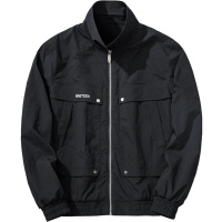 千纸鹤男装夹克春秋新款外套青年休闲潮流帅气工装上衣30235