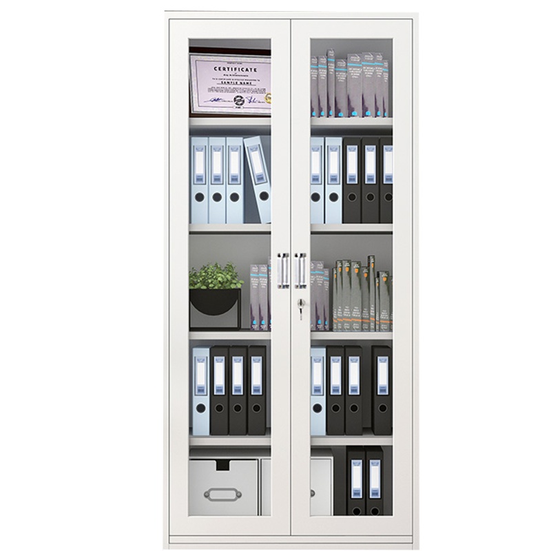 精班家具档案柜储物柜通玻财务票据凭证柜文件柜CF-1383WJG