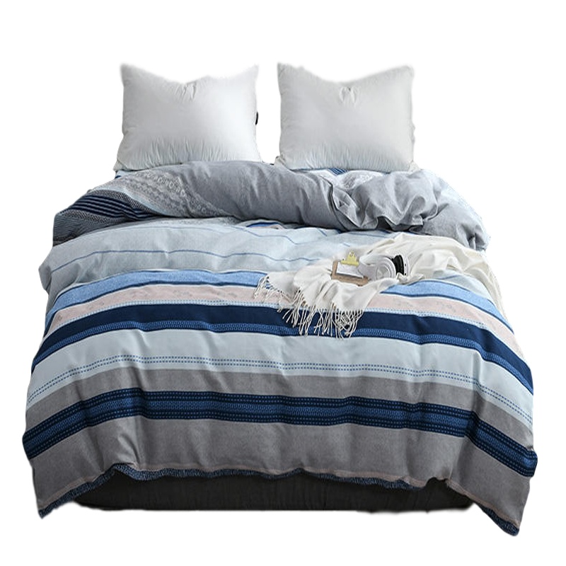 绘窝(HuiWo)家纺 简约ins北欧风斜纹磨毛单品被套