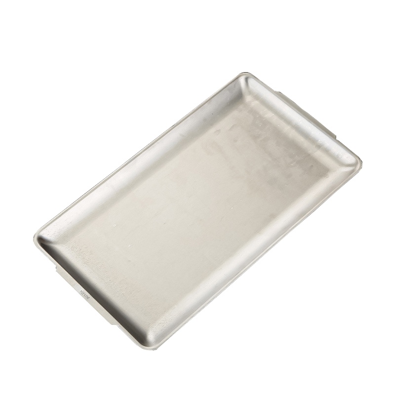 意黛斯(YIDAISI) 304不锈钢方盘韩式烤肉盘烧烤盘盘子长方形菜盘家用平底托盘中号长方盘(银色)[10个起售]