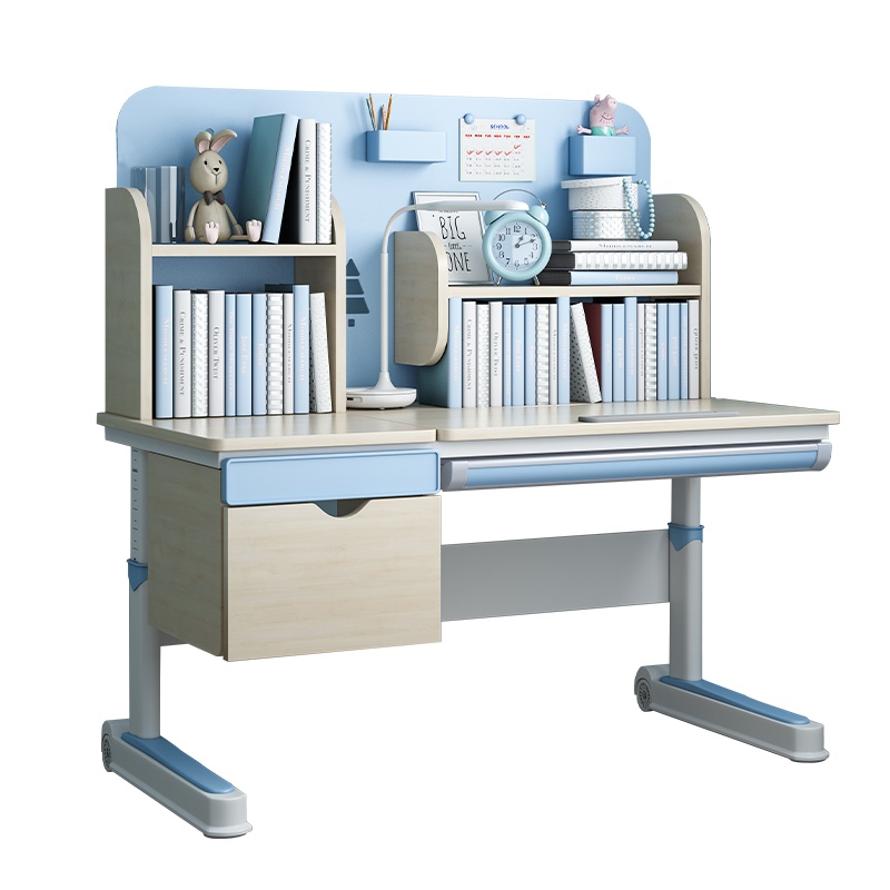 顾家家居儿童学习桌小学生学习书桌家用男女孩写字桌椅套装可升降课桌椅组合百变收纳书桌