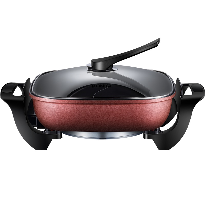 康佳(KONKA) KGJK-1307 电火锅不粘四方火锅 太极分割鸳鸯锅 单个价