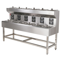 飞天鼠(FTIANSHU) 煲仔饭机商用全自动智能数码外卖电煲仔炉瓦煲砂煲锡纸 12头双层单排