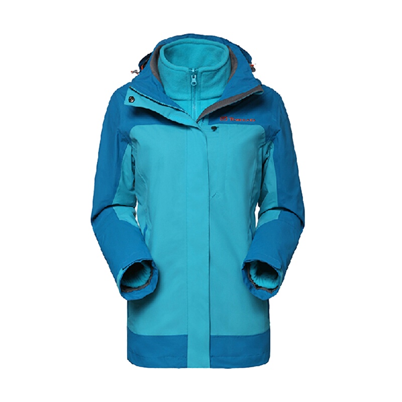 探路者(TOREAD) 冲锋衣 户外秋冬女式运动休闲防风保暖耐磨套抓绒内胆冲锋衣TAWC92607/TAWC92209