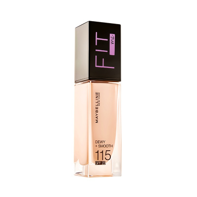 美宝莲(Maybelline)fitme定制水感粉底液115 30ml/遮瑕保湿持久不脱妆 干皮亲妈 新旧包装随机发货