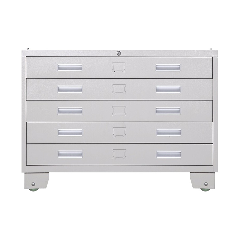 振奥 钢制铁皮柜1号地图柜底图柜带锁文件柜工程资料图纸收纳柜抽屉柜 单节底柜