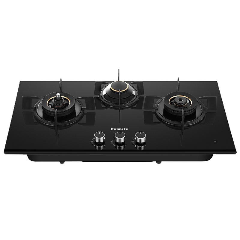 卡萨帝(Casarte)台嵌两用嵌入式燃气灶JZT-CG19C3UD(12T)智能三头灶,三维立体燃烧天然气灶具