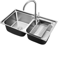 华帝水槽不锈钢水槽双槽091204(780*430*210)