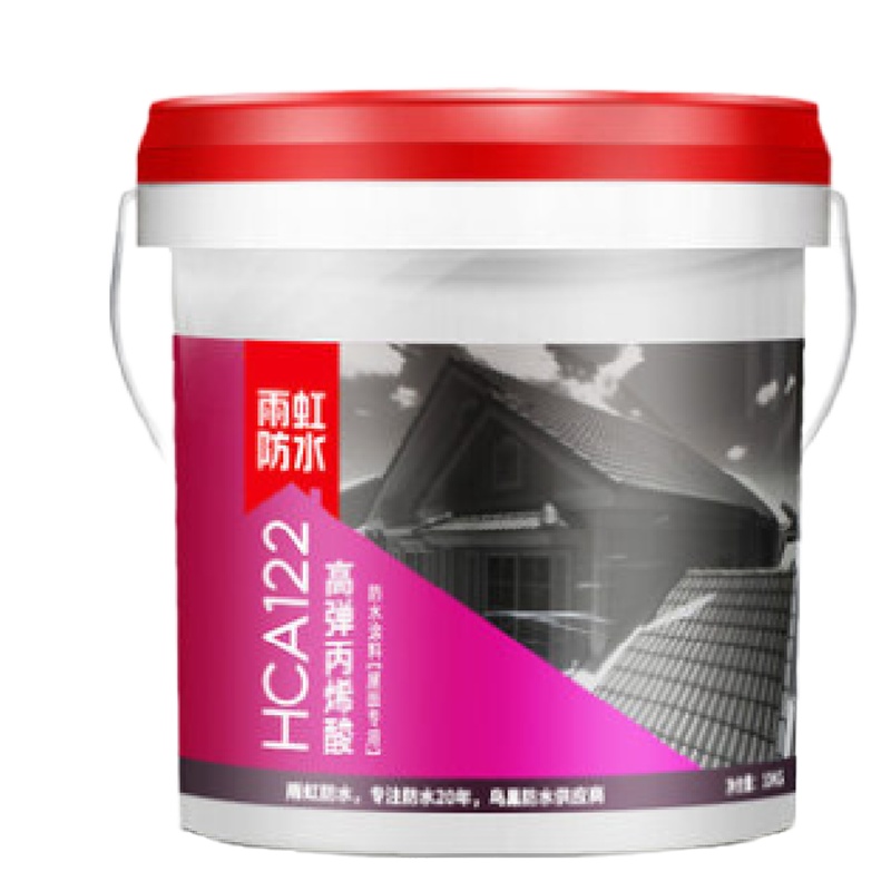 HCA122雨虹防水材料丙烯酸涂料外墙白色瓷砖屋面高弹屋顶补漏堵漏 10kg