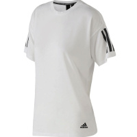 阿迪达斯女子短袖 新款跑步运动上衣圆领宽松透气休闲T恤DU0011