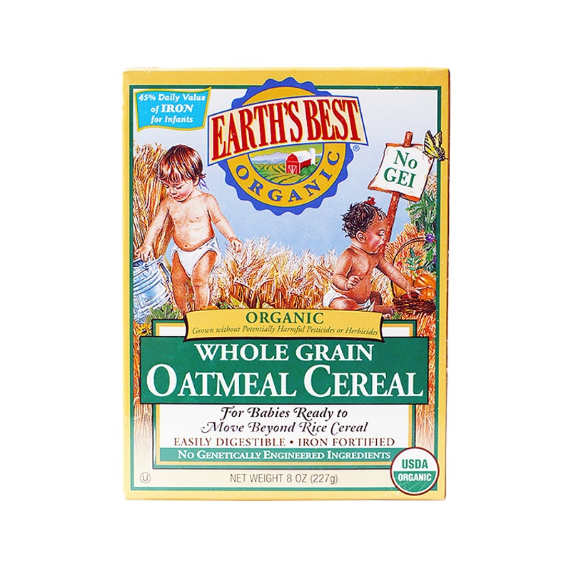 Earth's Best 爱思贝地球世界有机谷物燕麦米粉 227g/盒装 原装进口