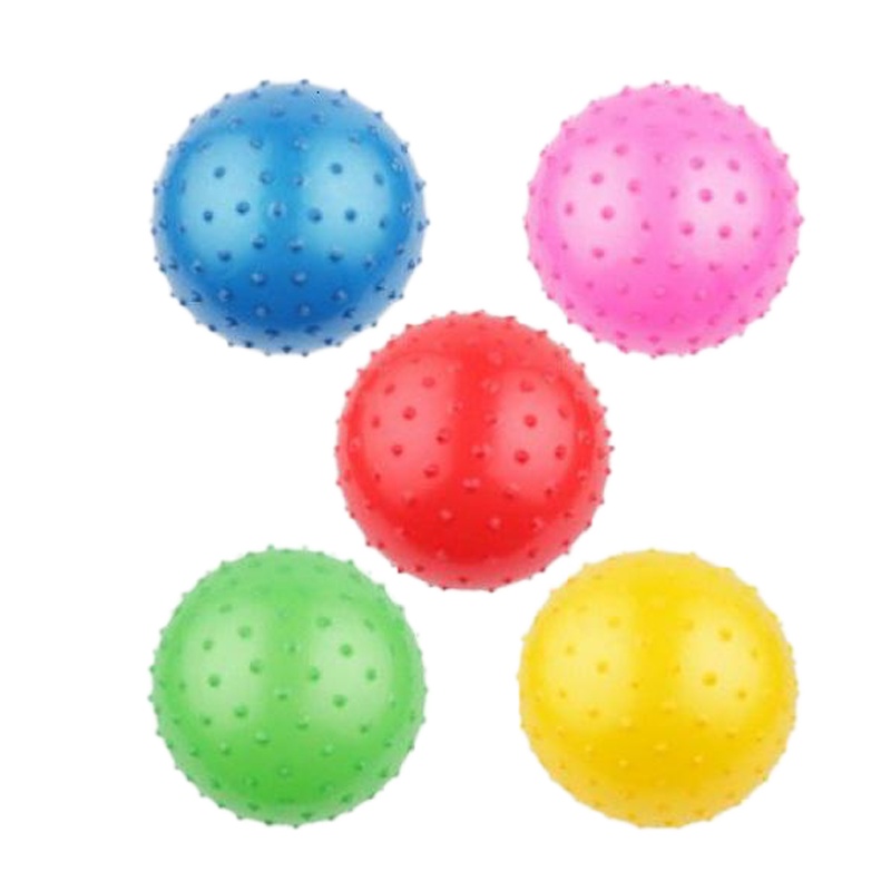 皮球玩具球玩具 宝宝按摩球手抓球 儿童充气球类玩具 宝宝玩具球 按摩球6-7厘米颜色随机1个