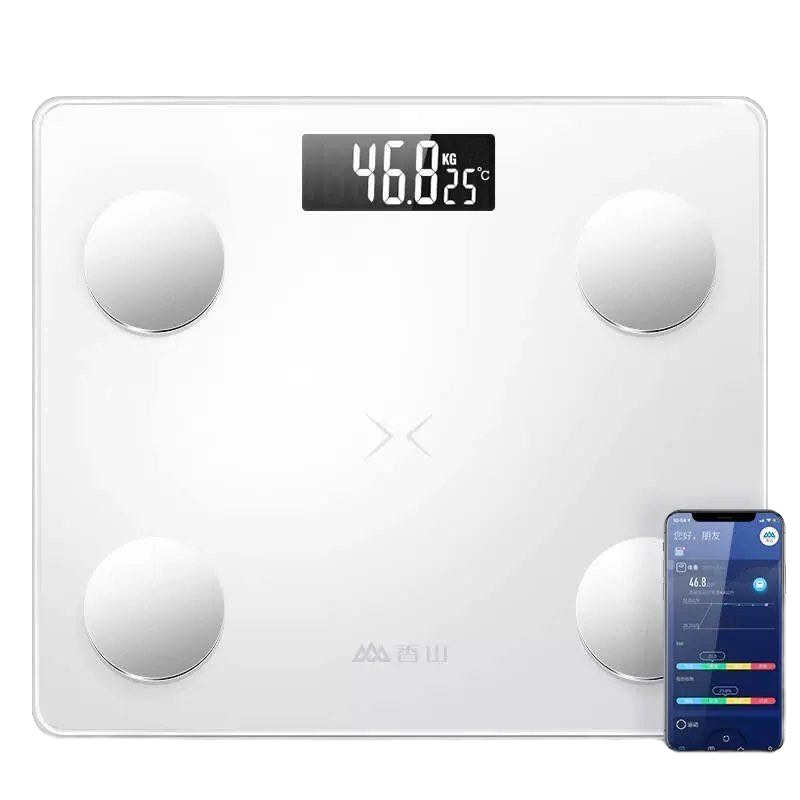 企业定制 智能体脂秤 电子秤 家用精准体重秤 人体秤 蓝牙APP控制 云动(炫黑)DMS