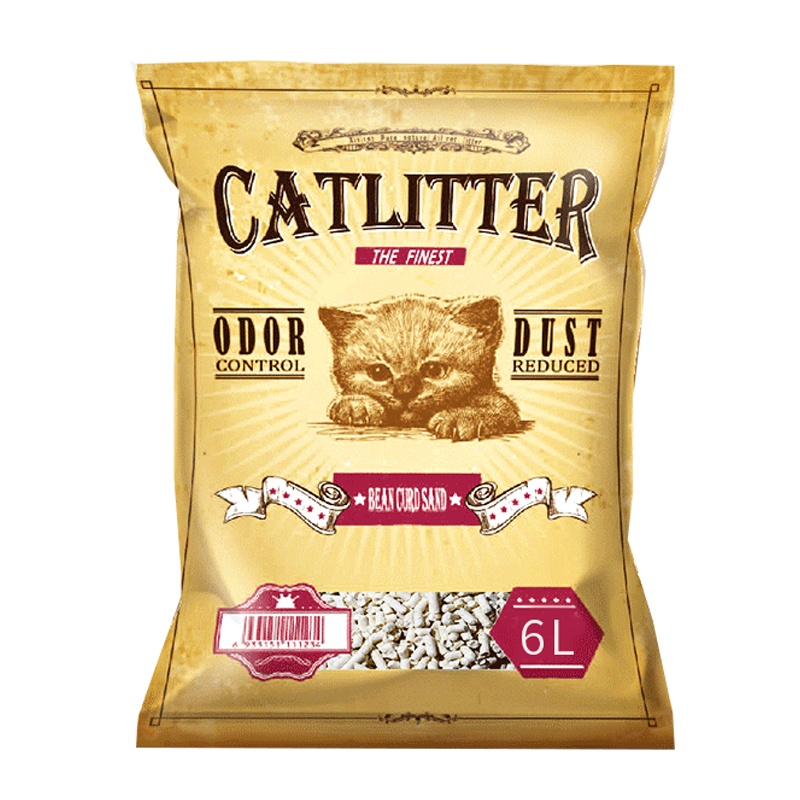 西西猫-原味豆腐猫砂 6L*2包豆腐砂猫沙猫砂除臭猫砂猫咪用品猫砂豆腐砂