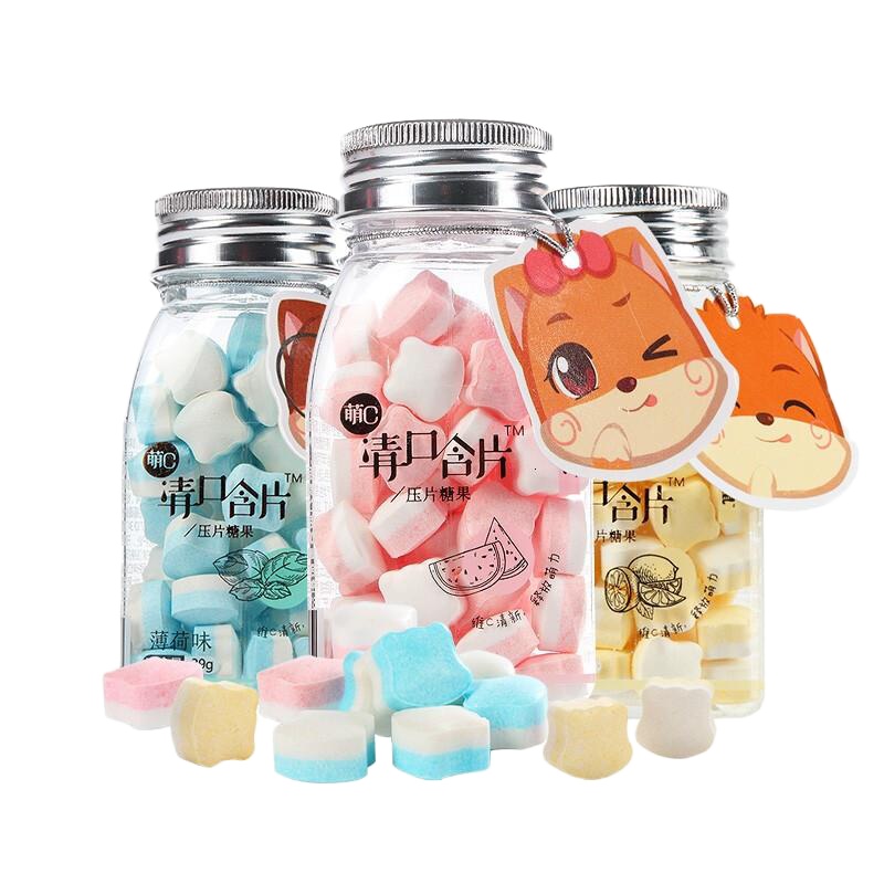 三只松鼠 萌C清口含片西瓜味 39g/瓶