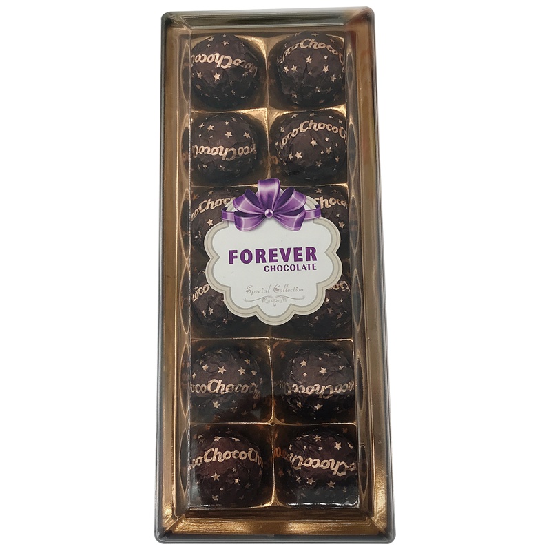 脆米威化夹心牛奶巧克力 12粒长条方盒 150克×2盒 FOREVER CHOCOLATE海洋之心