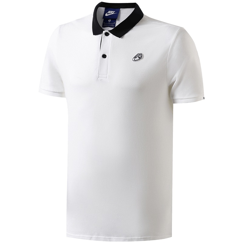 NIKE耐克男短袖POLO衫透气休闲运动翻领T恤928050 L 928050-010黑+黑+白