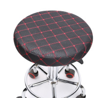 圆凳座套布面直径33cm/包边10cm/紫色或黑底红格子