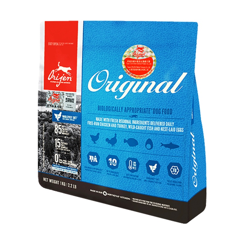 原始猎食渴望Orijen 原味鸡肉配方成犬粮 1kg加拿大进口通用型全价天然粮成犬干粮狗粮