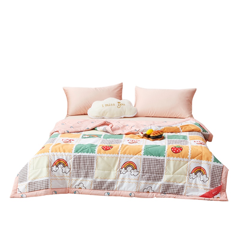 红豆家纺 空调被新疆棉夏季全棉夏凉被纯棉可机洗夏被单人双人薄被子