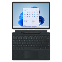 [配原装典雅黑键盘+触控笔]微软(Microsoft)Surface Pro8 16G 1T 11代i7-1185G7 二合一平板电脑亮铂金 13英寸超窄边框触屏 轻薄本笔记本电脑