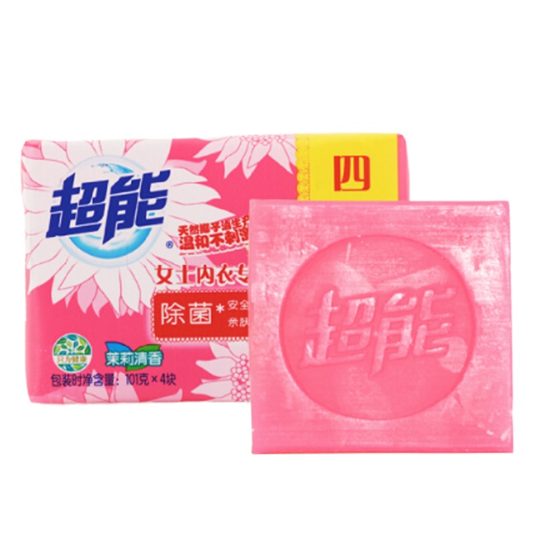 超能 女士内衣专用皂/洗衣皂101g*4