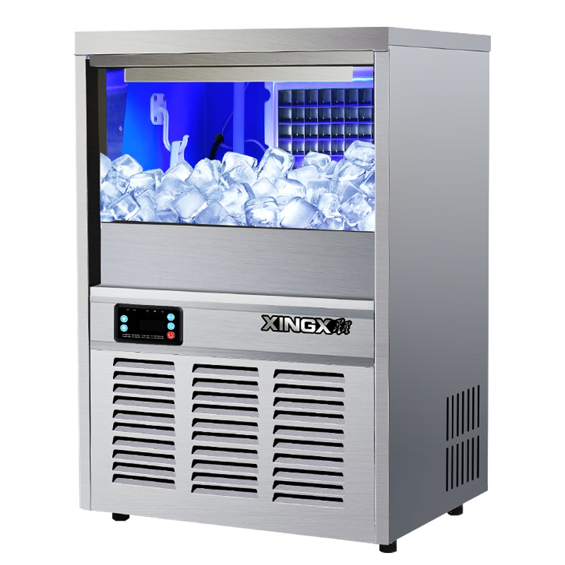 星星（XINGX）商用制冰机方块冰冰块机 奶茶店酒吧KTV设备大型造冰机商用全自动制冰机 45冰格 XZB-68JA45