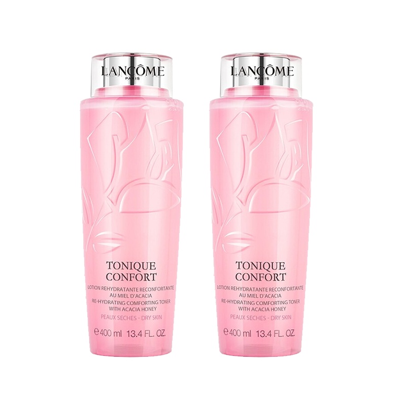 兰蔻 (lancome) 保湿补水爽肤水 干皮亲妈滋润营养 清莹大粉水400ML两瓶装