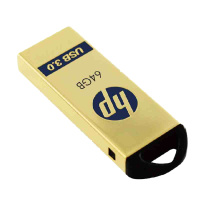 惠普(hp)x725w 64G u盘 刻字创意纪念品展会企业logo 个性化自定义金属U盘定制