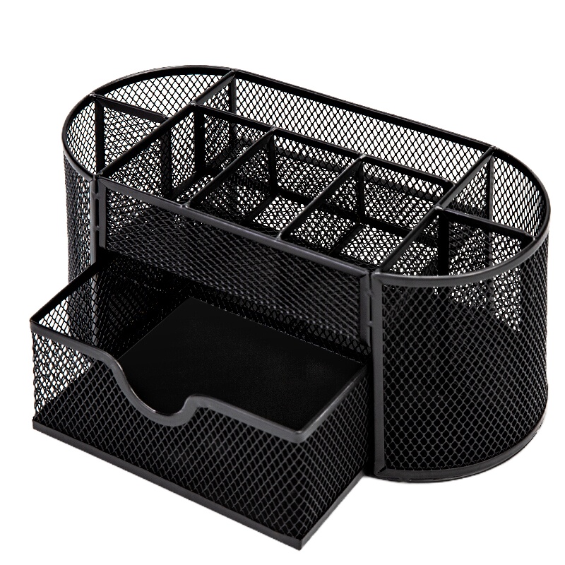 得力8902多功能办公笔筒(黑)