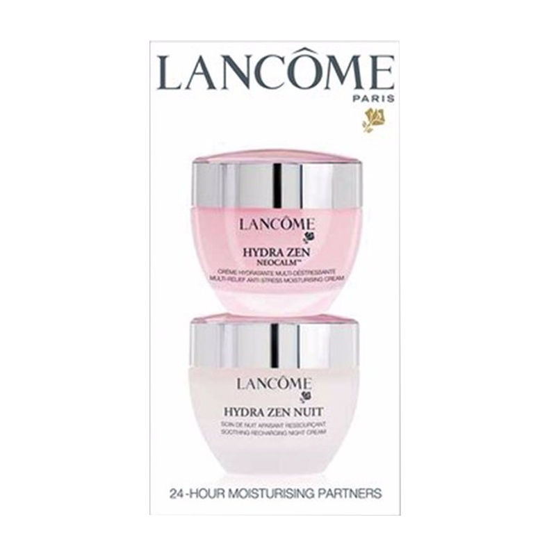 LANCÔME 兰蔻 水份缘舒悦面霜护肤套装 日霜50ml+晚霜50ml
