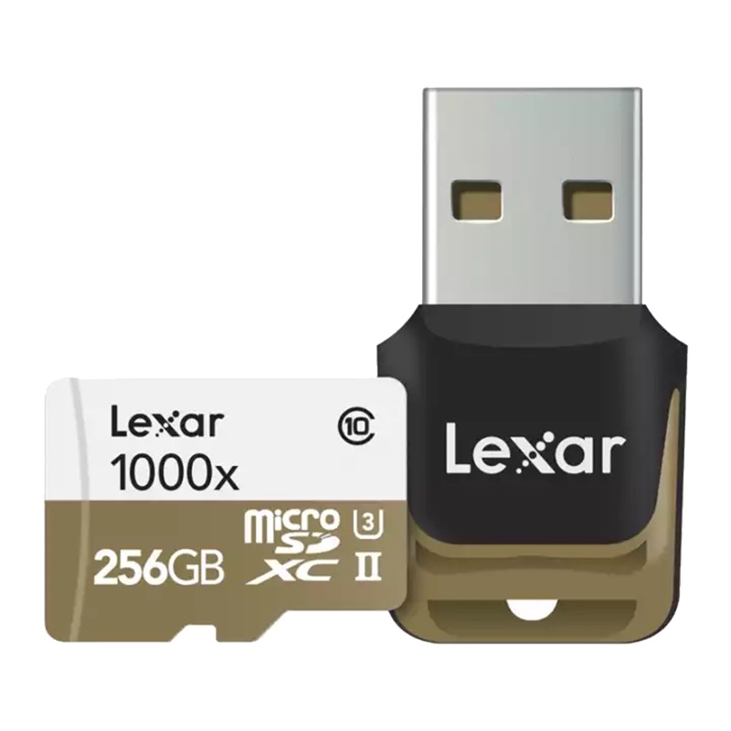 雷克沙(Lexar)256GB TF卡1000X U3 高速读150MB/s 写90MB手机内存卡存储卡