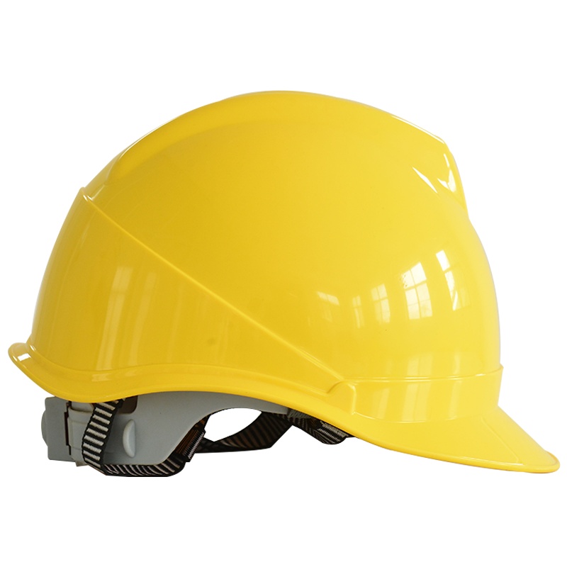海斯迪克 HK-763 安全认证绝缘安全帽ABS 可印字 工程施工 工业建筑防砸抗冲击保护头盔/v型黄色常规