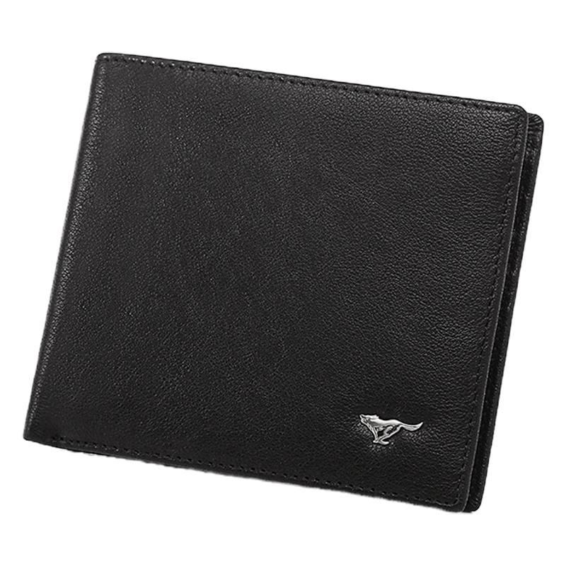 七匹狼(SEPTWOLVES)短款钱包男真皮钱夹男士票夹横款钱夹柔软羊皮钱夹卡包品牌正品