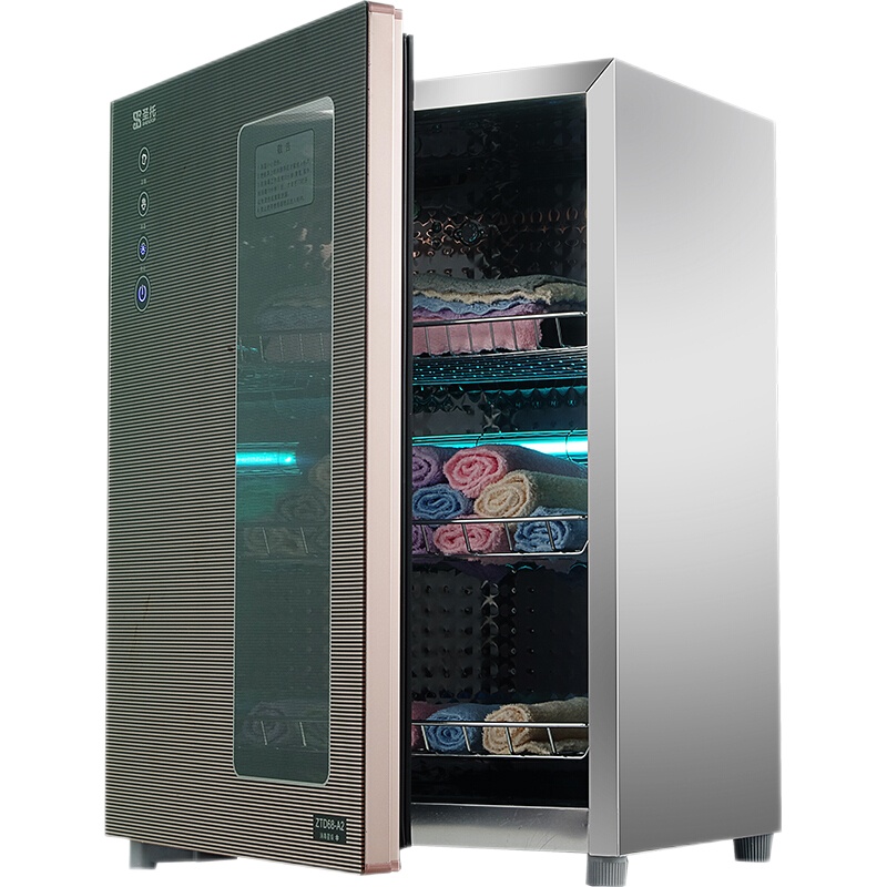 圣托(Shentop)小型毛巾消毒柜美容院 家用紫外线衣物衣服消毒柜 触摸迷你茶具消毒碗柜 ZTD68-A2