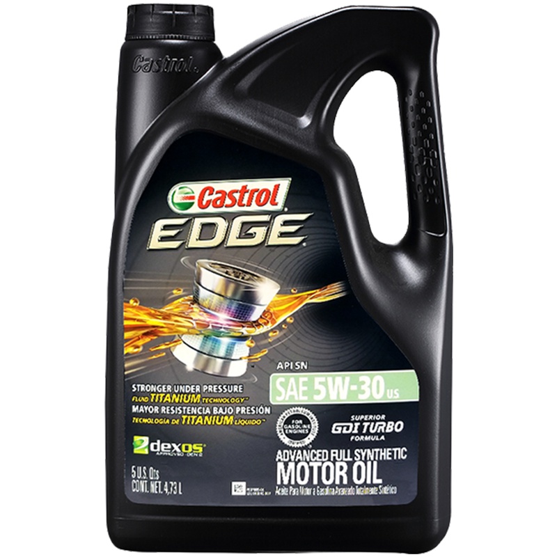 [极护全合成]Castrol嘉实多 美国进口 极护钛流体 5W-30 A1/B1 SN级 全合成机油 5QT/4.73L