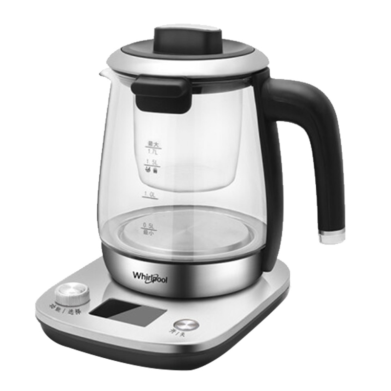 惠而浦WEK-JM179X养生壶1.7L大容量 304不锈钢 第六感智能控温