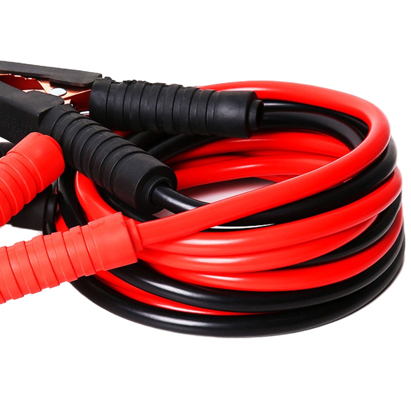 展源设备 汽车电瓶连接线 电瓶搭电线电瓶搭火线应急救援过江龙 电源鳄鱼夹帮电线对火线1副 12mm*4m纯铜