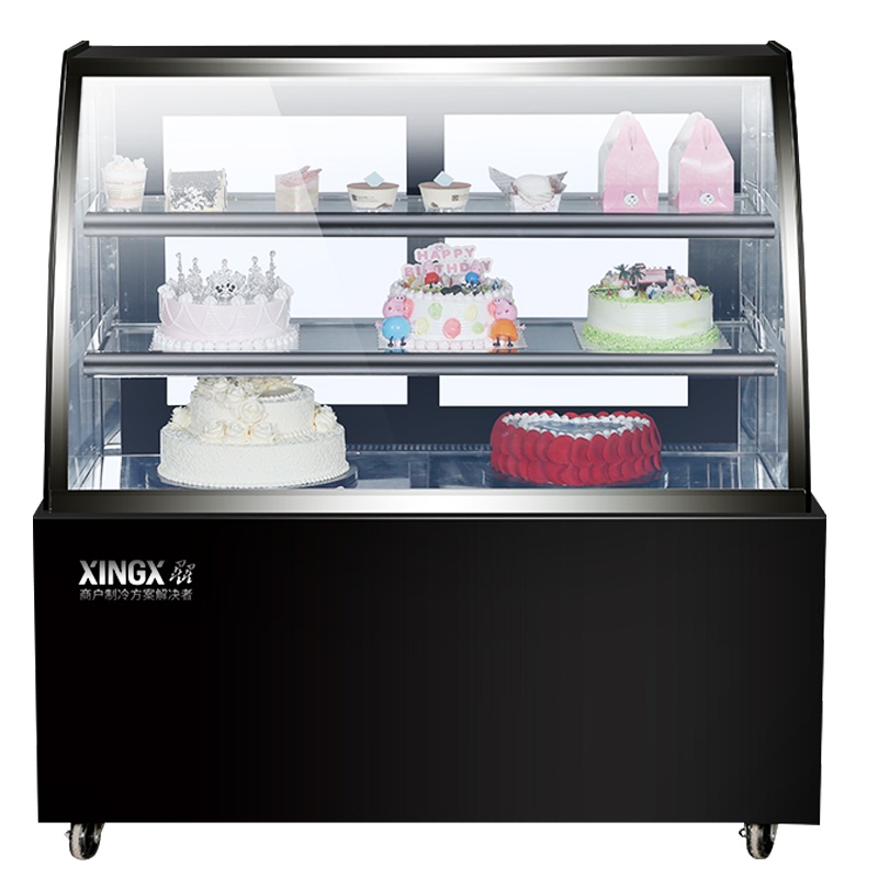 星星(XINGX) LC-1.2YE 328升 蛋糕柜 冰柜 冷柜 商用保鲜柜 冷藏柜展示柜 熟食柜 圆弧角 电脑控温