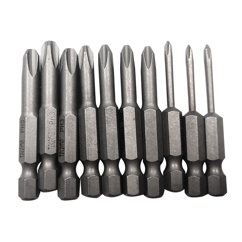 takama(高松)405135 单头十字螺丝批头套装10件套起子头旋具头电动批头S2带强磁 PH1*3.5mm