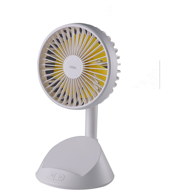 机乐堂/JOYROOM usb迷你小风扇便携式充电型静音学生宿舍自带支架风扇桌面大风力升级懒人支架可调
