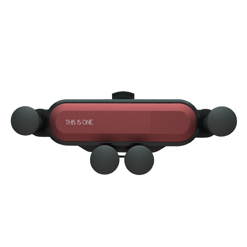 COY车载手机支架汽车导航支架出风口卡扣式重力通用支架华为小米苹果 一条重力车载支架(墨尔本红)